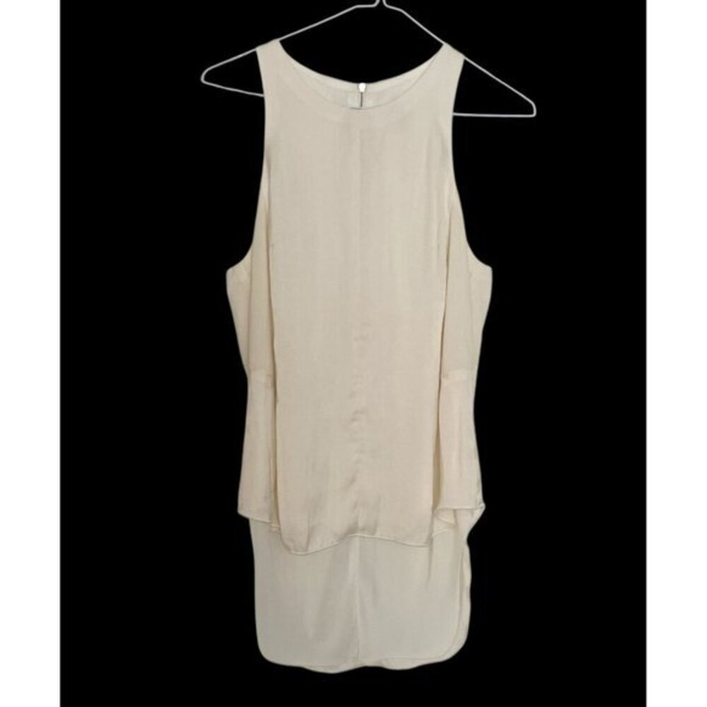 Rag & Bone Sleeveless Beige Blouse Women's Small SM Made in USA Top
